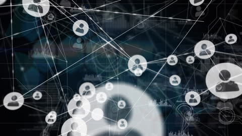 Global Network of Profile Icons and Connections