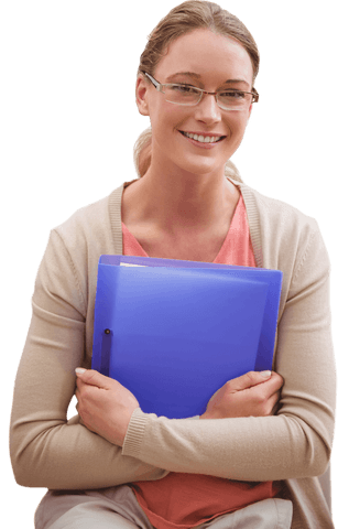 Transparent Portrait of Smiling Student Holding Blue Book - Download Free Stock Videos Pikwizard.com