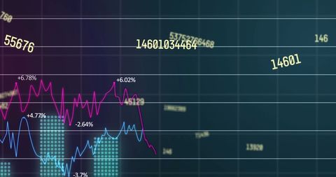 Global Financial Data Processing with Digital Interface Elements - Download Free Stock Images Pikwizard.com