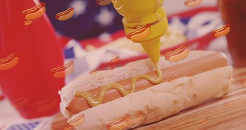 World Food Day Hot Dogs with Mustard and Ketchup - Download Free Stock Images Pikwizard.com