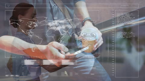 Global Data Processing and Smartphone Usage Concept