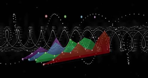 3D Graph with Data Points and Wave Patterns - Download Free Stock Images Pikwizard.com