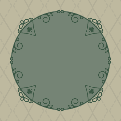 elegant green antique circle with decorative shapes on transparent background - Download Free Stock Videos Pikwizard.com