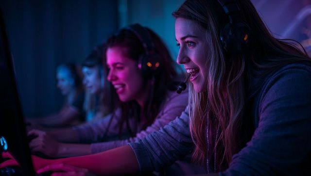 Female Gamers in Exciting Esports Competition