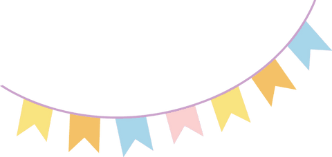 Pastel Pennant Bunting Hanging on Transparent Background - Download Free Stock Videos Pikwizard.com