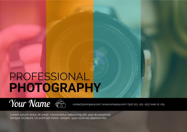 Creative Promotion for Professional Photography Services - Download Free Stock Templates Pikwizard.com