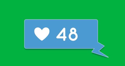 Social Media Engagement Icon with Heart Symbol on Green - Download Free Stock Images Pikwizard.com