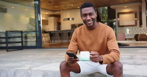 Casual Sitting and Relaxation on Patio
