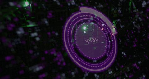 Digital Interface Scope Scanning with Security Overlay - Download Free Stock Images Pikwizard.com