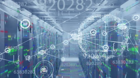 Futuristic Technology Network with Brain over Servers