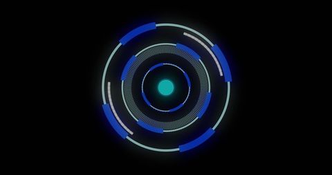Futuristic Digital Targeting Interface on Black Background - Download Free Stock Images Pikwizard.com