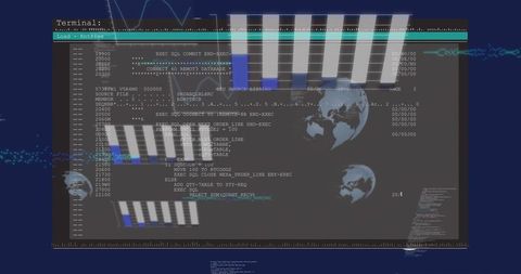 SQL Coding on Digital Interface with Data Visualization and Analysis - Download Free Stock Images Pikwizard.com