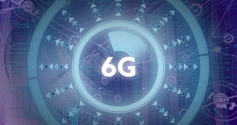 Futuristic 6G Digital Interface Concept with Data Connectivity - Download Free Stock Images Pikwizard.com
