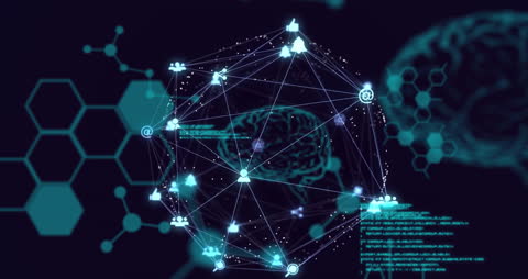 Futuristic Digital Health Network Concept