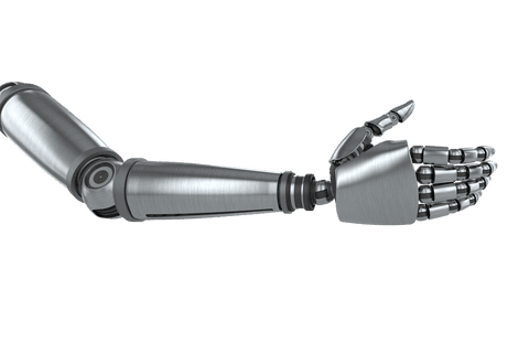Futuristic Metallic Robotic Arm on Transparent Background - Download Free Stock Videos Pikwizard.com