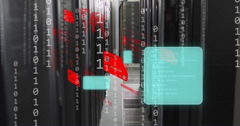 Cybersecurity Cryptography Over Data Servers - Download Free Stock Images Pikwizard.com