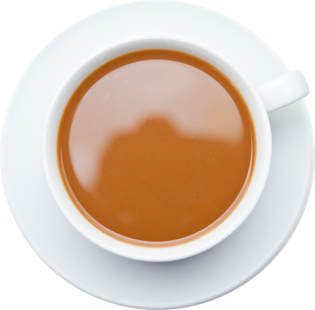 Overhead View Transparent Cup of Coffee on Saucer, Smooth Brown Surface - Download Free Stock Videos Pikwizard.com