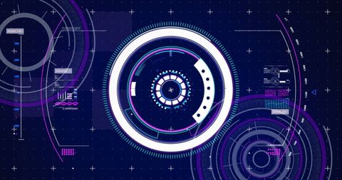 Futuristic Digital Interface with High-Tech Scopes and Data - Download Free Stock Images Pikwizard.com