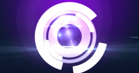 Futuristic Digital Interface Circles with Purple Glowing Background - Download Free Stock Images Pikwizard.com