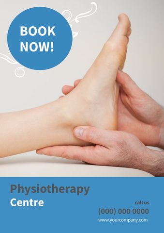 Professional Foot Physiotherapy Service Promotion - Download Free Stock Templates Pikwizard.com