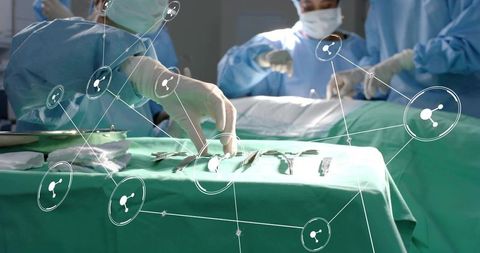 Surgeons Preparing with Technology Augmented Reality Tools in Operating Room
