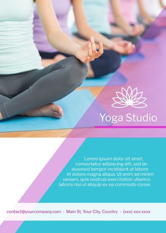 peaceful yoga class promoting relaxation and focus - Download Free Stock Templates Pikwizard.com