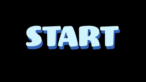 Retro Arcade Style Start Text on Black Background