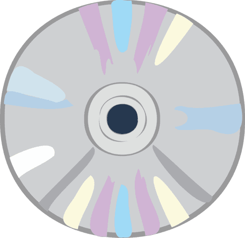 floating transparent compact disc with colorful pastel streaks - Download Free Stock Videos Pikwizard.com
