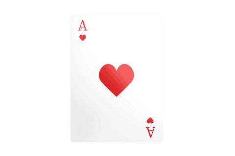 transparent playing card ace of hearts with classic design - Download Free Stock Videos Pikwizard.com