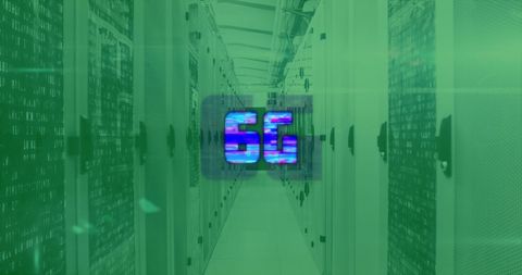 Futuristic 6G Technology with Digital Servers - Download Free Stock Images Pikwizard.com