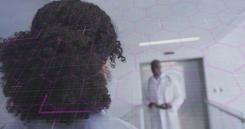 Clinician collaboration with augmented data overlay in hospital corridor for healthcare