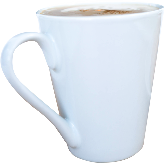 Transparent Background White Ceramic Coffee Cup with Cappuccino Foam - Download Free Stock Videos Pikwizard.com