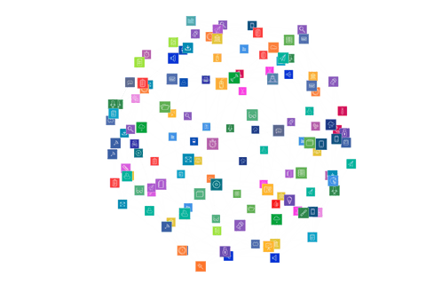 Transparent Network of Diverse Symbols - Download Free Stock Videos Pikwizard.com