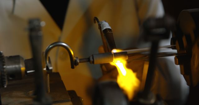 Close-Up of Metalworking with Torch Flame - Download Free Stock Images Pikwizard.com