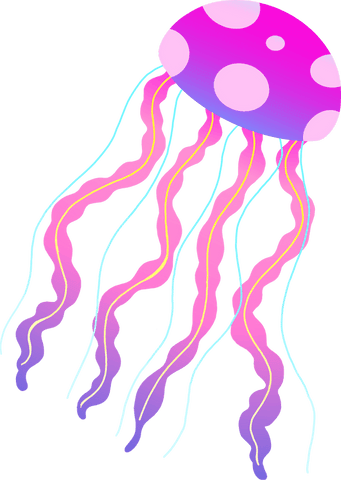 Vibrant Fantasy Jellyfish on Transparent Background - Download Free Stock Videos Pikwizard.com