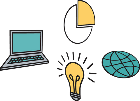 digital icons for connectivity and innovation on transparent background - Download Free Stock Videos Pikwizard.com