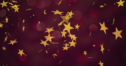 Shimmering Gold Stars on Luxurious Burgundy Background - Download Free Stock Images Pikwizard.com