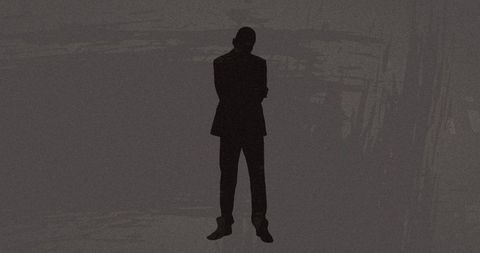 Silhouette of Businessman with Abstract Grunge Background - Download Free Stock Images Pikwizard.com