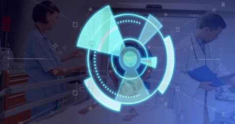 Healthcare Professionals Monitoring Pediatric Patient in Modern Ward