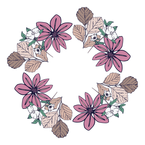 floral wreath of pink flowers on transparent background - Download Free Stock Videos Pikwizard.com