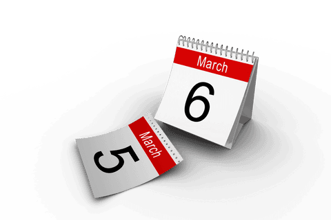 Transparent Digital Calendar Pages for Time and Planning Concept - Download Free Stock Videos Pikwizard.com