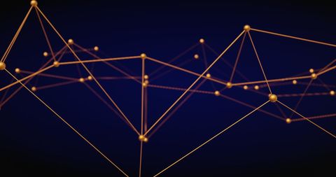 Abstract Digital Network of Glowing Connection Lines - Download Free Stock Images Pikwizard.com