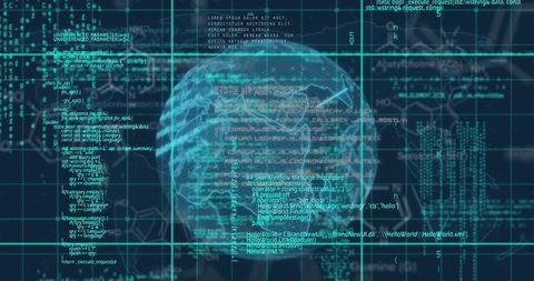 Futuristic Globe with Digital Data Overlay Symbolizing Global Networks - Download Free Stock Images Pikwizard.com