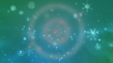 Ethereal Snowflakes Dancing in Tranquil Gradient Background