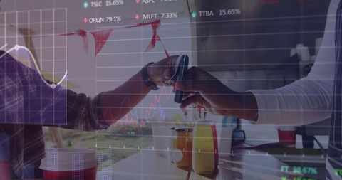 Digital Payment with Smartphone in Casual Café