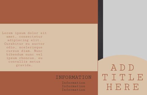 Minimalist Earth Toned Business Template Design - Download Free Stock Templates Pikwizard.com