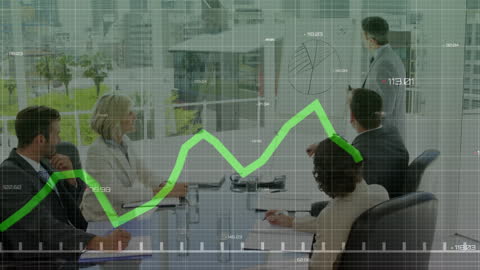 Business Team Analyzing Technical Data in Meeting