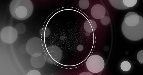 Abstract molecular design with dna strand and circular shapes