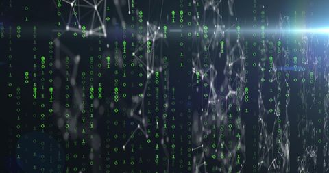 Digital Binary Codes with Connected Network Structure - Download Free Stock Images Pikwizard.com