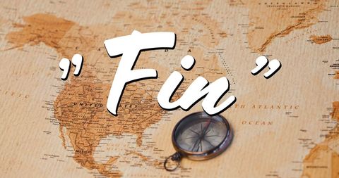 Compass on Vintage World Map with Typography - Download Free Stock Images Pikwizard.com